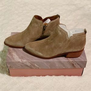 Franco Sarto Suede Ankle Booties
